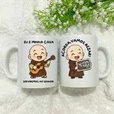 Caneca Frei Gilson - Acorda,vamos rezar!