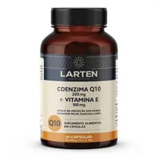 Coenzima Q10 200mg + Vitamina E 100mg 60 Cápsulas - Larten