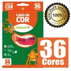 Lapis de Cor Escolar, Varias cores 12 - 24 - 36 Cores Material Escolar Cores Vivas