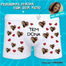 Cueca Personalizada com  sua Foto  Namorada  Ciumenta Tem dona
