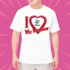 Camisa Personaliza  Coração / I love My Father -  Com sua Foto