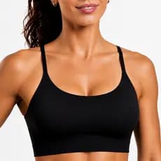 Top Academia Fitness Feminino Sem Bojo Top Treino Suplex Duplo Alça Fina Top Esportivo Alta Sustentação