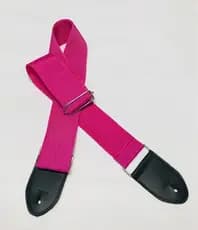 Correia Violao/Guit/Baixo 5cm Simples c/regulagem - Rosa