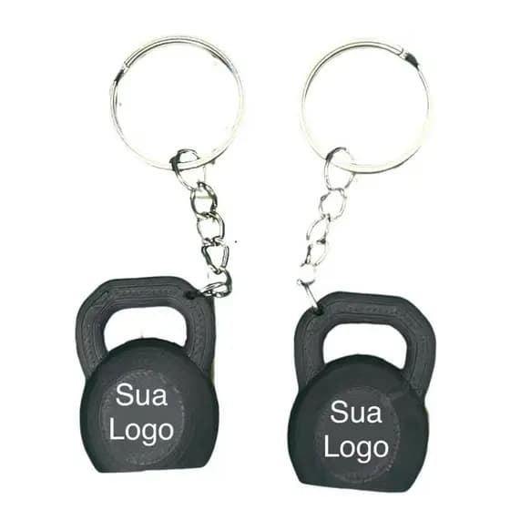 kit 15 Chaveiros Academia Kettlebell Personalizado