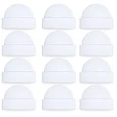 Kit  2, 5 ou 10 Toucas de Bebe para Sublimação em Malha Canelada – Personalizável, Atacado, Alta Qualidade