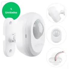 Kit 5 Unidades - Interruptor Sensor de Presença para Iluminação Intelbras ESPI 360 A