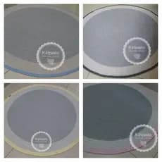 tapete redondo de crochê tons de cinza quarto de bebê infantil decoração baby menino menina tapete de barbante