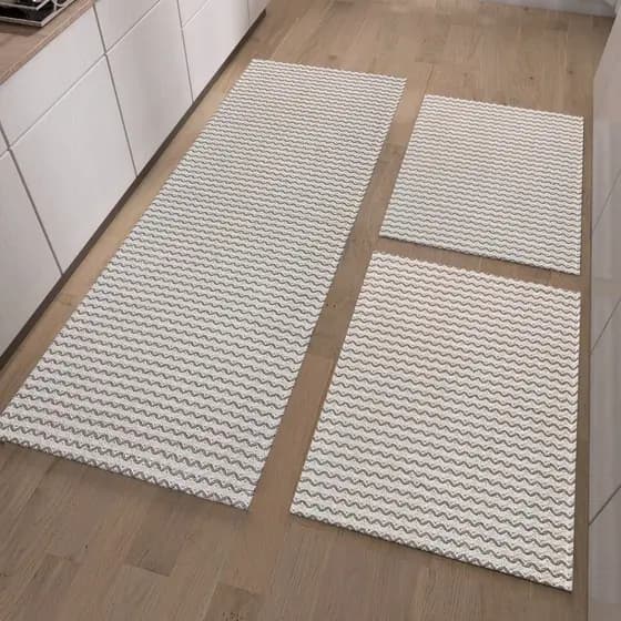 Kit Jogo De Passadeiras 3 Peças Sendo  Em 100%Algodão - Sala Quarto Cozinha Banheiro