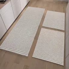 Kit Jogo De Passadeiras 3 Peças Sendo  Em 100%Algodão - Sala Quarto Cozinha Banheiro