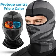 Touca Ninja Balaclava Moto Kart Proteção UV Sem Costura Gorro Térmica Frio Calor Vento Respirável