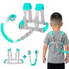 Coleira Infantil Mochila Colete Guia De Segurança Com Trava Criança Autismo Bebê Pulseira Anti Perda