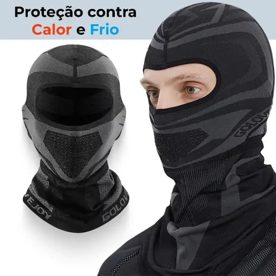 Touca Ninja Toca Balaclava Proteção Uv Térmica Máscara Motoqueiro Ciclista Frio Vento Poeira