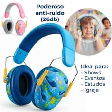 Fone Abafador de Ruído para Crianças com Hipersensibilidade Autismo TDAH Proteção de Ouvido Infantil Bebê