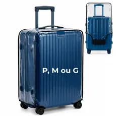 Capa Para Mala De Viagem Transparente PVC Cristal Premium Protetora Impermeável Resistente P M G