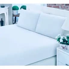 Kit Jogo de Lençol Casal 3 Peças Liso com Elástico Conforto e Estilo em Promoção
