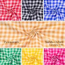 Tecido Xadrez pic nic 1,5m Largura para Cortinas e Toalhas Forro de Mesa e Decoração de Festas Varias Cores