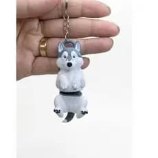 🐺✨ Chaveiro Husky 3D Articulado – Super Fofo! ✨🐺