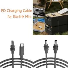 2/3/5M Para Starlink Mini Cabo DC Alimentação Tipo-C Entrada De Substituição À Prova Dwaterproof Água Exterior Barril Ja