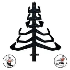 Kit Puxadores Anatomicos Emborrachados Com Suporte Parede