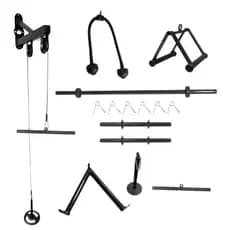 Kit Academia Completo Mono Cross Over com 15 Acessórios Barras e Puxadores