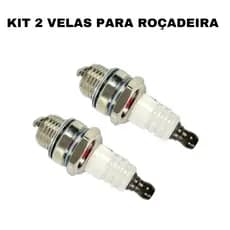 KIT 2 VELAS DE IGNIÇÃO PARA ROÇADEIRA E MOTOSSERRA INIVERSAL NK