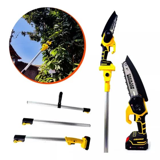 Mini Motoserra Com 2 baterias 60V e Cabo Extensor Multi Funções NAKASAKI