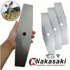 Kit 3 Lâmina Faca Disco 2 Pontas 350mm P/ Roçadeira Nakasaki