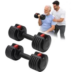 Par Halter Ajustável Fisioterapia Reabilitação Musculação Preto