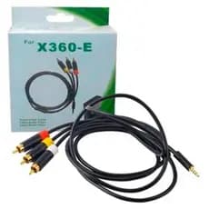 Cabo AV Audio e Video Tv Alta Definição 720p Compatível com Console Xbox 360-E X360 Super Slim