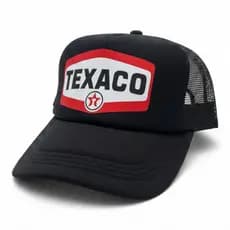 Boné Texaco Posto Trucker Tela Confortável Premium Aba Curva