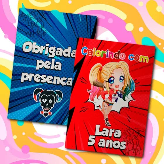 Livreto 8 Paginas Para Colorir Festa Infantil Tema Anunciado Personalizado Ou Qualquer Tema