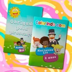 Livreto 8 Paginas Para Colorir Festa Infantil Tema Personalizado Mundo Bita Livrinho