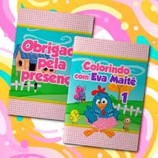 Livreto 8 Paginas Para Colorir Festa Infantil Tema Personalizado Galinha Pintadinha Livrinho