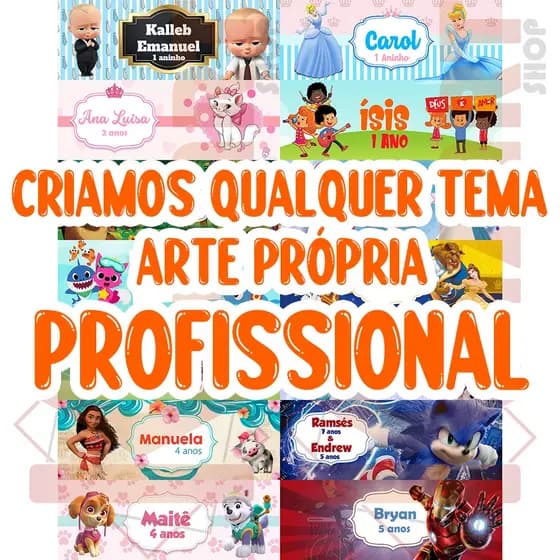 Kit 30 Mini Massinhas + Cortador Personalizados Qualquer Tema Aniversario Infantil