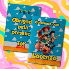 Livreto 8 Paginas Para Colorir Festa Infantil Tema Personalizado Toy Story Livrinho