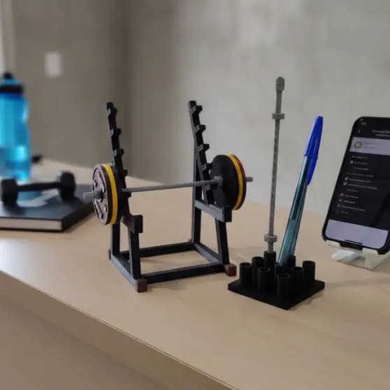 Organizador Porta Canetas Rack Supino - Organizador de Mesa