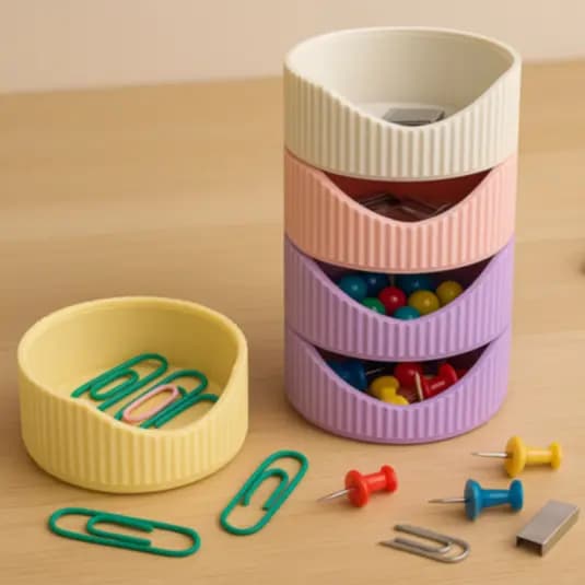 Organizador de mesa modular empilhável / Organizador Casa Mesa Escritório Home Office