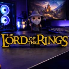 Letreiro O Senhor dos Anéis 3D Decoração Geek Gamer