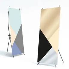 Porta Banner X 60x160cm Estrutura Ajustável Suporte P/ Festa