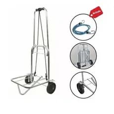 Carrinho De Carga Dobrável Bagagem Cooler 100 kg com Cordinha Elástico Portatil