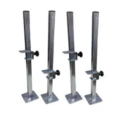 Kit 4 peças Suporte para Régua Regulável de Aço Nivelador Cerâmica Azulejo Assentamento Piso Para Pedreiros