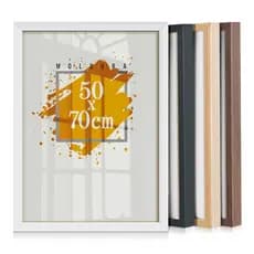 Quadro Moldura 50x70 Caixa Alta Grande Com Vidro Certificado