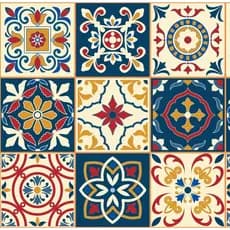 Papel De Parede Azulejo Português Azul Bege Adesivo Autocolante Vinílico Para Banheiro Cozinha  10m