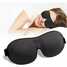 Mascara De Dormir Tapa Olhos 3D Blackout Ajustável Confortável Anatômica Para Viagem Sono Descanso