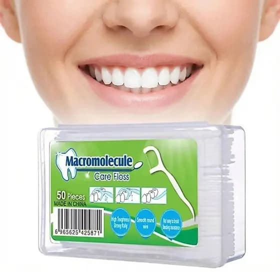 Kit Com 50/100/200/300 Unidades De Fio Dental Ultra Fino Com Arco Para Higiene Bucal Limpeza Eficaz