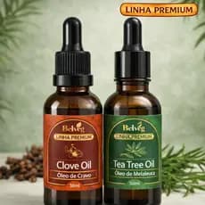Kit 2 Óleos Contra Fungos e Micose Melaleuca, Cravo | 30ml Ação Antisséptica e Cicatrizaçao Belveg