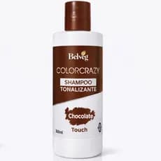 Shampoo Tonalizante Chocolate 300ml Realce Brilho e Hidratação Belveg