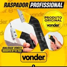 Raspador de Rejunte Profissional Vonder Dupla Lâmina de Tungstênio Cabo Emborrachado Removedor Argamassa Silicone