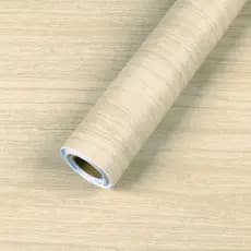 Papel de Parede Lavável Vinílico Imita Madeira Bege 3M