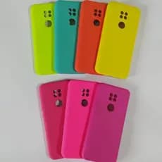Capa G9 / G9 Play Capinha Case de Silicone Para Motorola G9 / G9 Play Aveludada